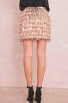 rose gold sequin party skirt