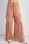 RUST WIDE leg comfy pants