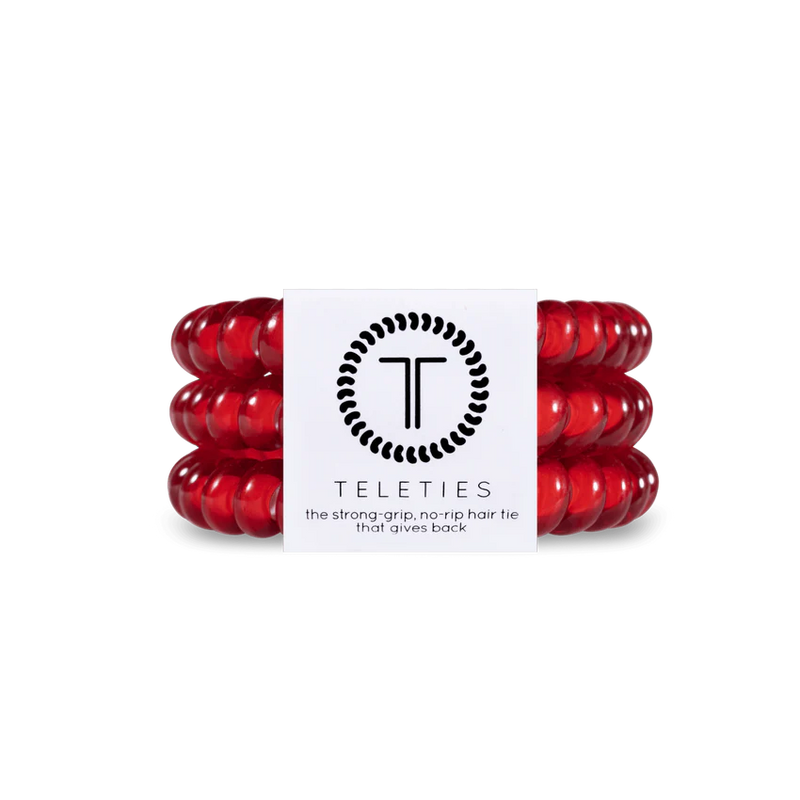 small scarlet red teleties