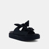 shu shop kiki black bow flatform sandals