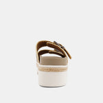 shu shop gold woven laura slide sandals