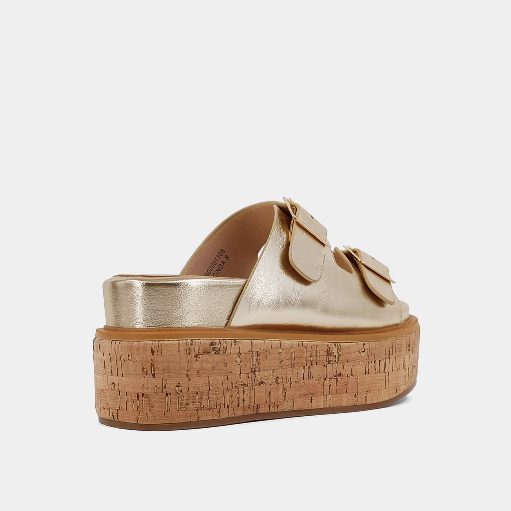 shu shop lucinda gold platform wedge sandals memory foam