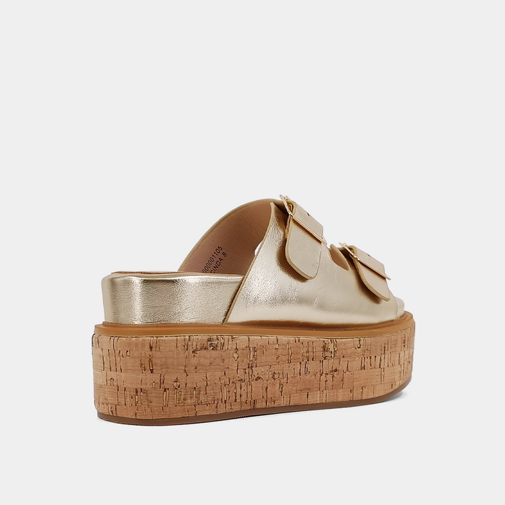 shu shop lucinda gold platform wedge sandals memory foam