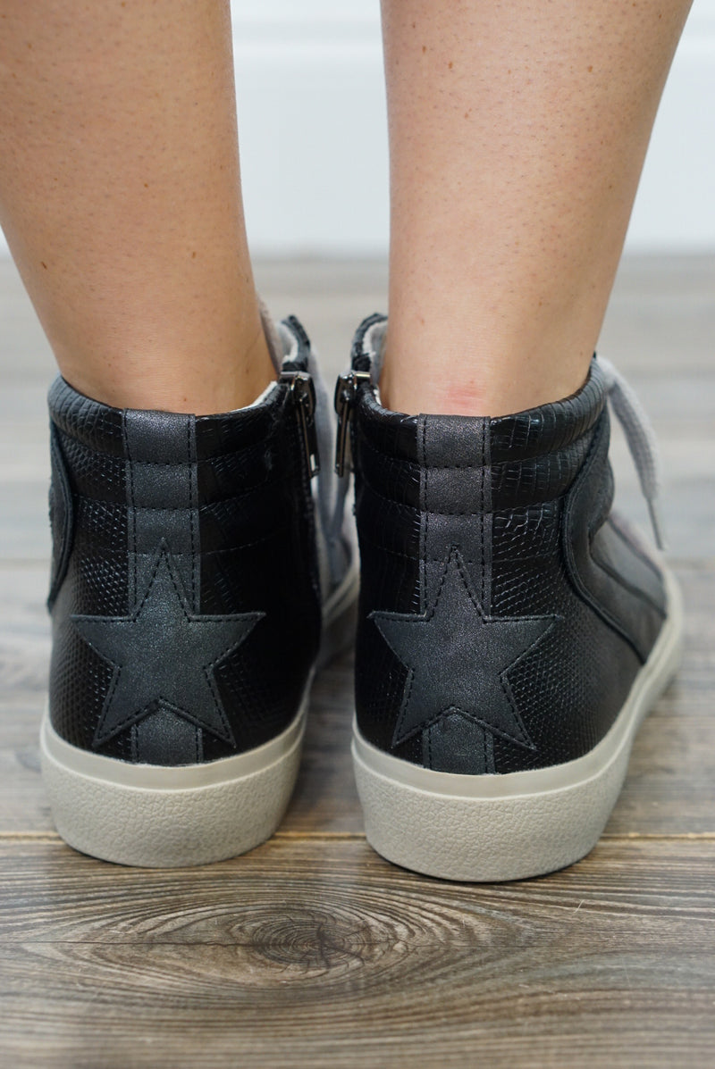 shu shop rooney black glitter sneaker