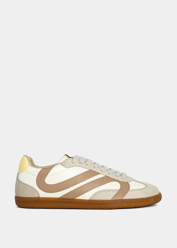 shu shop sadie sneakers yellow taupe