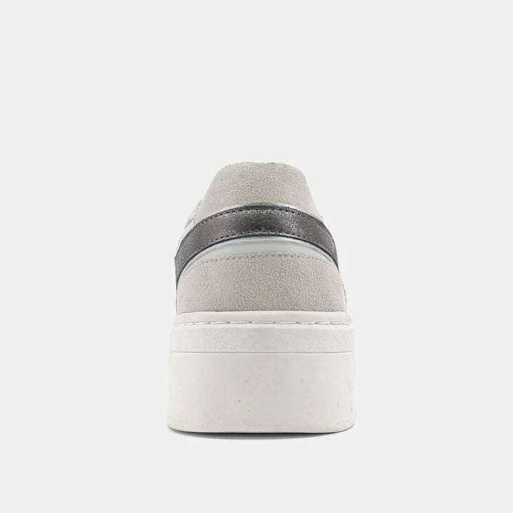 shu shop satine pewter platform sneakers