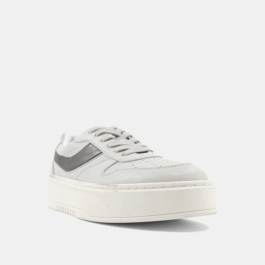 shu shop satine pewter platform sneakers