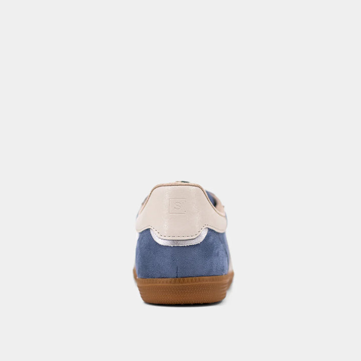 shu shop stevie blue suede striped low sneakers back