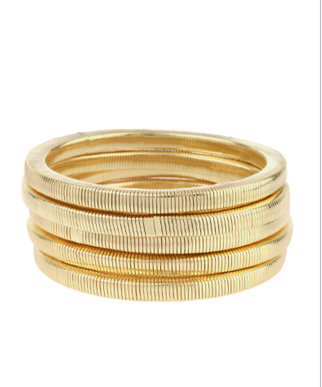 SNAKE COBRA gold bracelets set