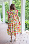 southern charm floral yellow dress