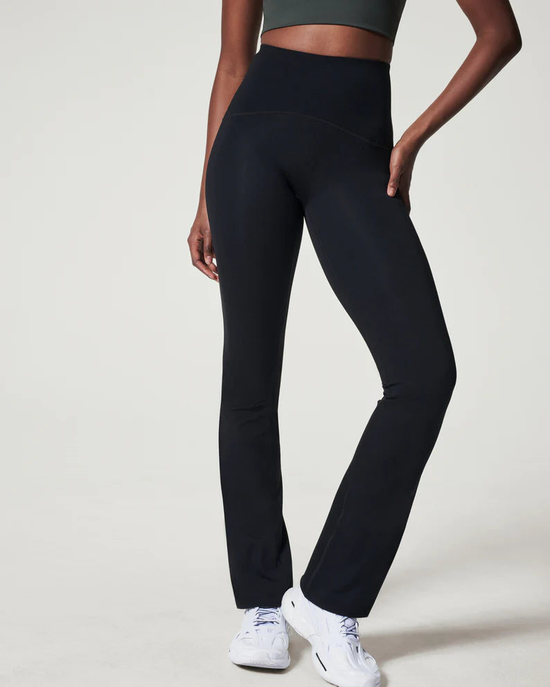 spanx booty boost flare leg pants black