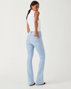 spanx flare jeans light wash denim