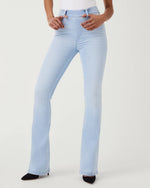 spanx flare jeans light wash denim