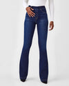 spanx midnight shade petite flare jeans