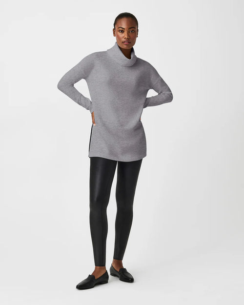 Spanx AirEssentials turtleneck top in heather grey