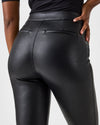 spanx petite leather like flare pants