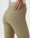 spanx perfect pant kick flares dijon houndstooth 