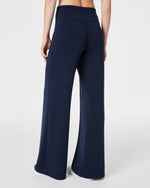 Spanx AirEssentials wide leg pants in timeless navy