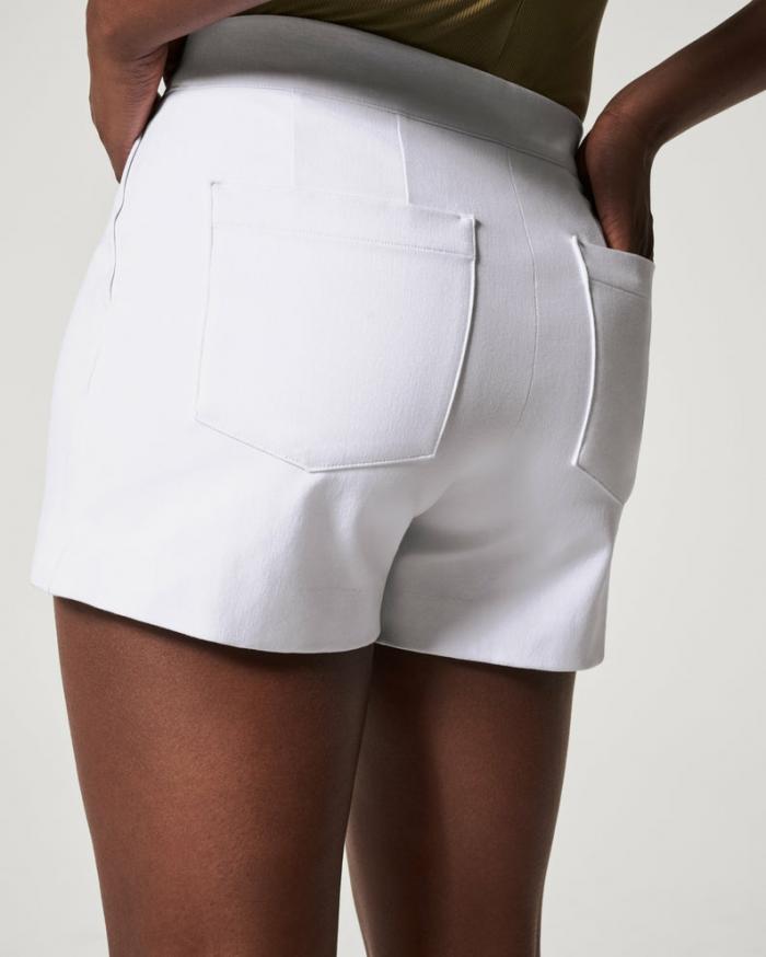 spanx on the go white shorts