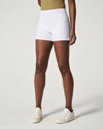 spanx on the go white shorts