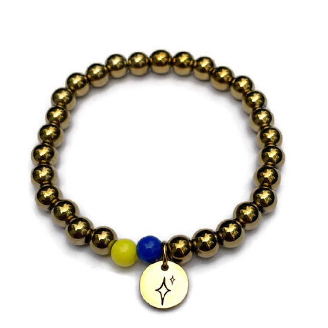 The Spotlight Project dainty beaded Down Syndrome Acceptance bracelet