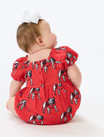 The Georgia Bulldogs Puff Sleeve Onesie