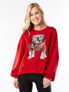 stewart simmons uga red sequin pullover