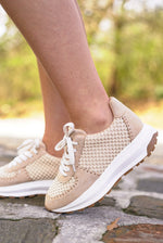 trending crochet detail sneakers