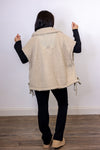 teddy sherpa oversized vest