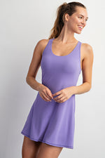 rae mode lavender romper dress