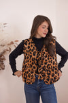 leopard bow tie vest