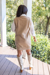 taupe sweater vest dress