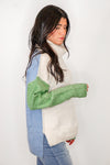 free people dupe colorblock sweater