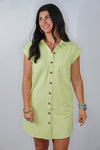 lime twill every day casual dress