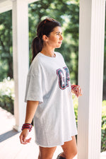 distressed vintage UGA gameday graphic tee