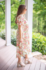 umgee plus size floral midi dress