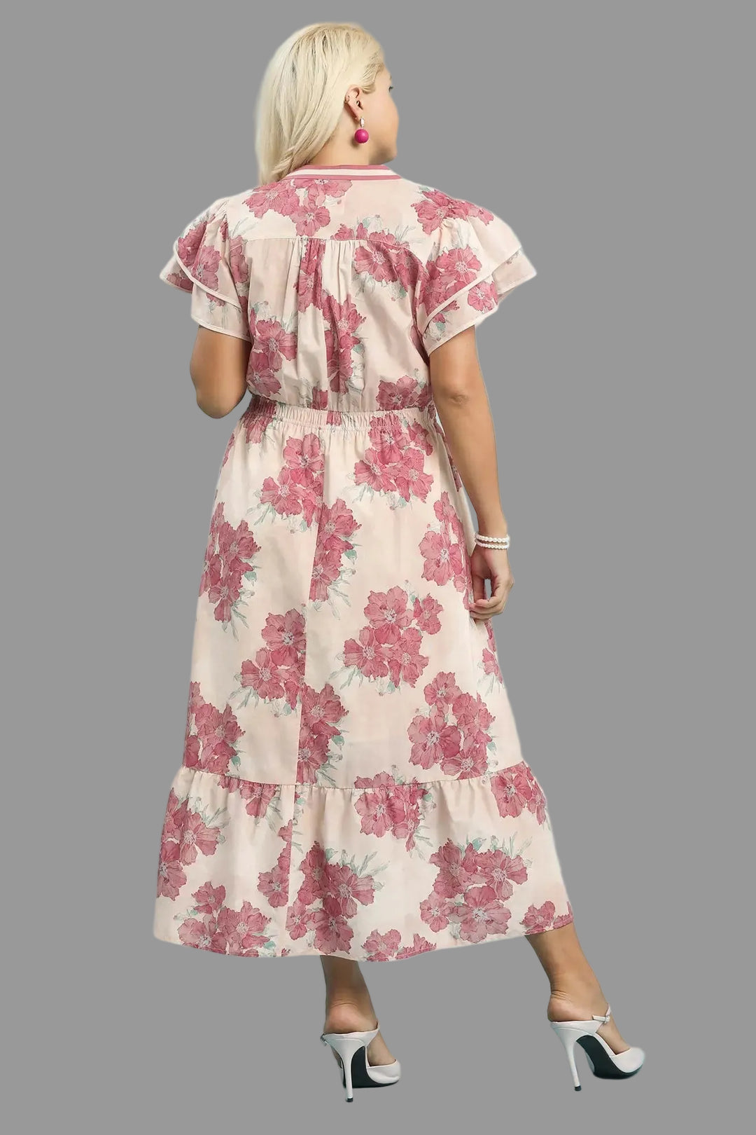 umgee women's plus size floral easter midi dresses