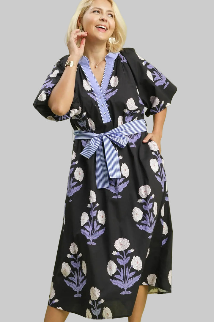 womens plus size spring dresses with belt sash