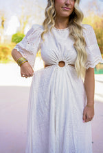 Eyes Of Love Maxi Dress-White