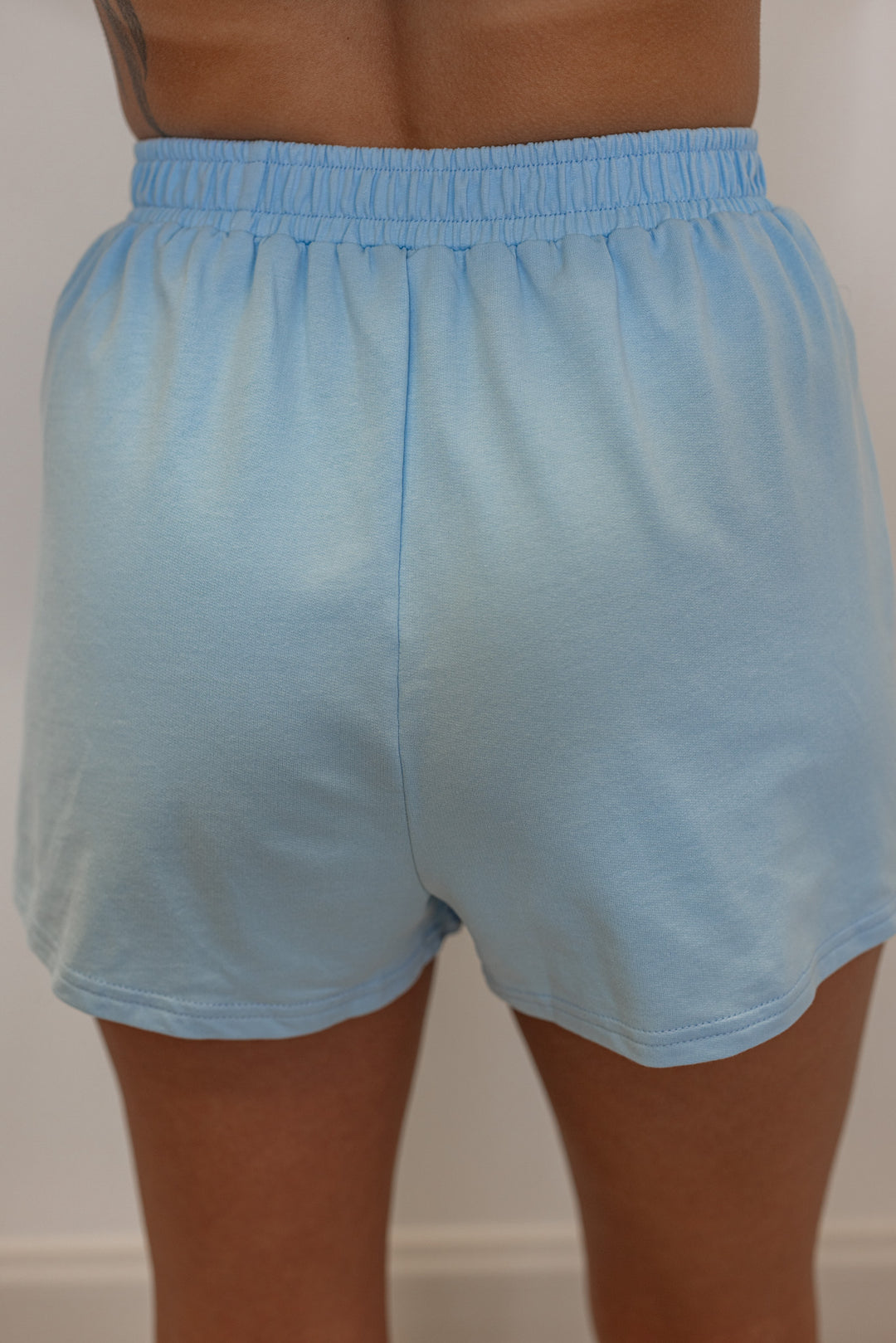 blue cotton usa pearl lounge shorts