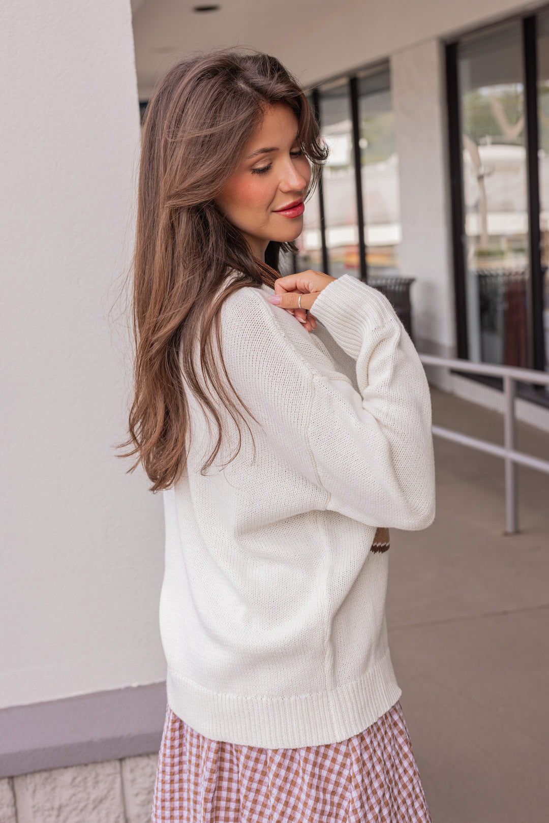 Cowboy Up Ivory Boot Sweater