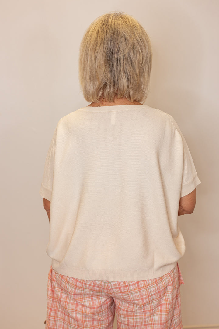 Everyday Essential Cream Cardigan Top