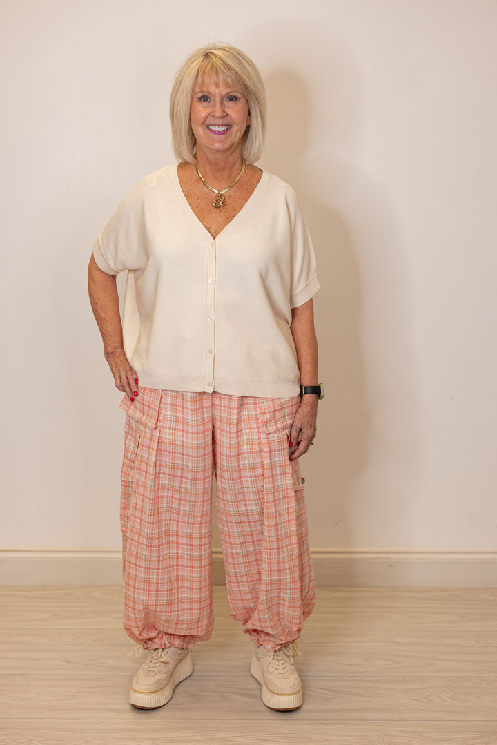 Everyday Essential Cream Cardigan Top