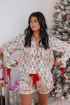 red green Christmas nutcracker pajama set