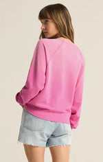 z supply washed ashore pink sweatshirt