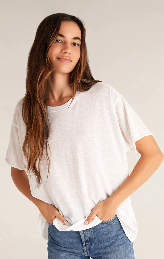 z supply white oversized tee