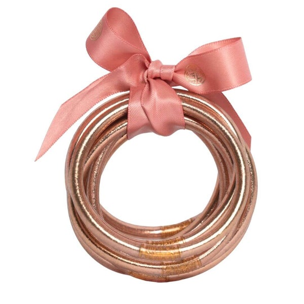 BuDha Girl Rose Gold All Weather Bangle Bracelets