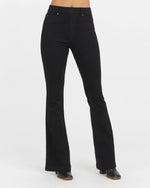 Spanx flare jeans in clean black